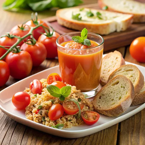 क्रीमी टमाटर क्विनोआ बाउल